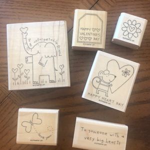 Stampin up - Happy heart day stamp set of 7 stamps
